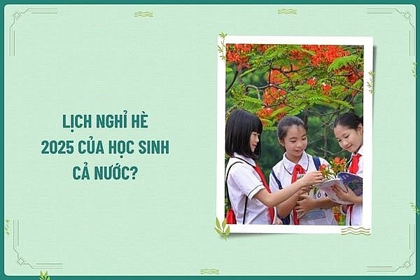Lịch nghỉ hè của học sinh cả nước năm học 2024